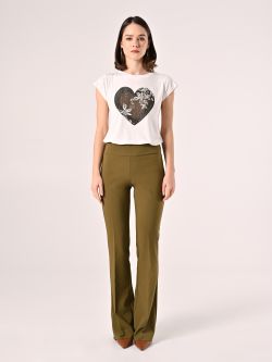 T-Shirt Bianca Cuore Strass det_1
