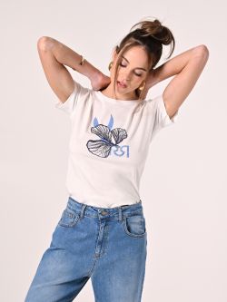 Biały T-shirt z domieszką wiskozy sp_e1
