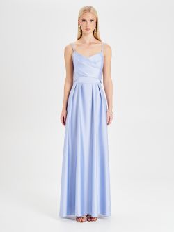 Abito Lungo Rinascimento atelier Azzurro det_1