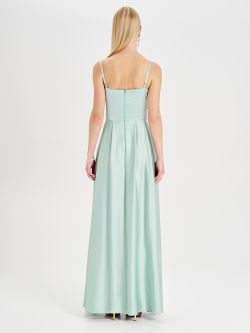 Rinascimento atelier Long Sage Green Dress det_3
