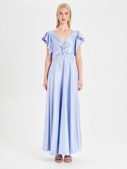 Rinascimento atelier Light Blue Knot Dress det_1