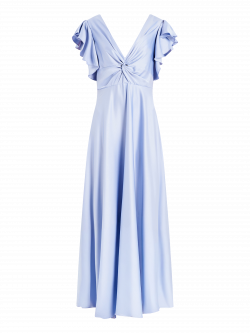 Rinascimento atelier Light Blue Knot Dress det_4