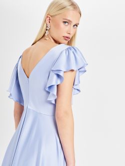 Rinascimento atelier Light Blue Knot Dress in_i5