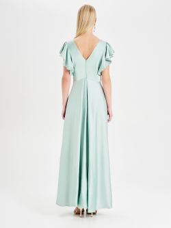 Rinascimento atelier Sage Green Knot Dress det_3