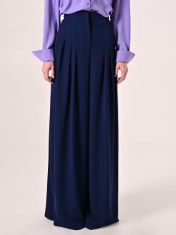 Palazzo-Hose in Marineblau det_2