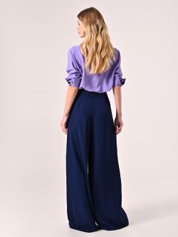 Palazzo-Hose in Marineblau det_3