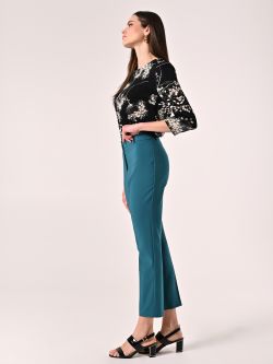Trousers in Royal Green Technical Fabric in_i7