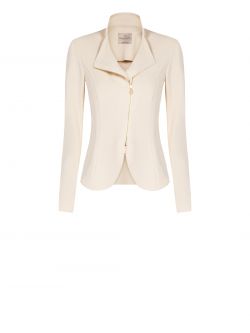 Giacca Zip in Scuba mano Crepe det_4