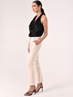 Hose aus technischem Gewebe in hellem Beige in_i7