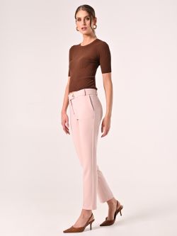 Pantalon rose clair en tissu technique in_i7