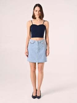 Blue Technical Fabric Top det_1