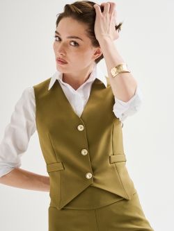 Gilet in Tessuto Tecnico Verde Militare sp_e1