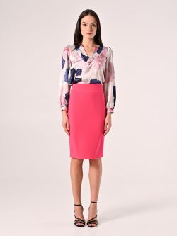Skirt in Fuchsia Technical Fabric det_1