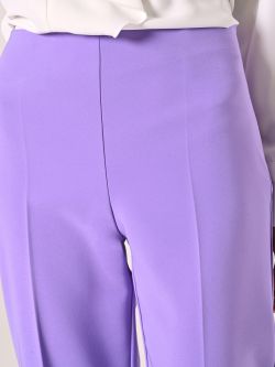 Pantalón palazzo en tejido técnico morado in_i5