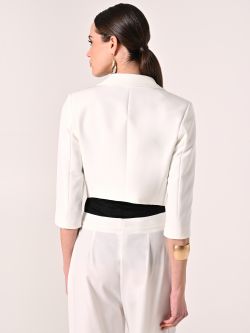 Kurze Jacke in Weiß det_3