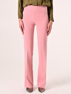 Pantaloni in Tessuto Tecnico Rosa Antico con Fascione in Vita det_2