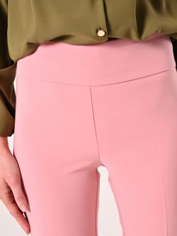 Pantaloni in Tessuto Tecnico Rosa Antico con Fascione in Vita in_i5
