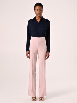 Pantaloni in Tessuto Tecnico Rosa Chiaro con Fascione in Vita det_1