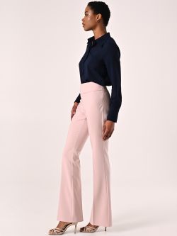 Pantaloni in Tessuto Tecnico Rosa Chiaro con Fascione in Vita in_i7