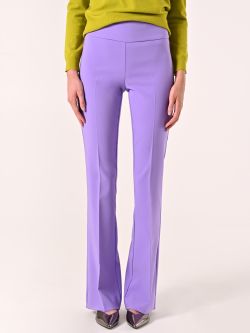 Lilac Trousers in Technical Fabric with Waistband det_2