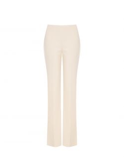 Pantalon beige clair en néoprène det_4