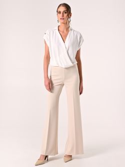 Pantalon beige clair en néoprène in_i7