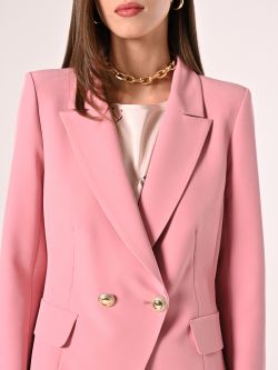 Powder Pink Jacket in Technical Fabric in_i5