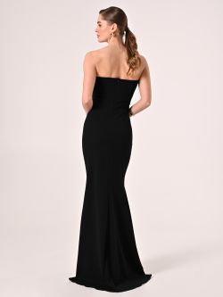 Langes Kleid in Schwarz det_3