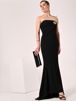 Langes Kleid in Schwarz sp_e1