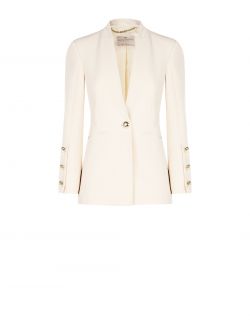 Beige Jacket in Technical Fabric det_4