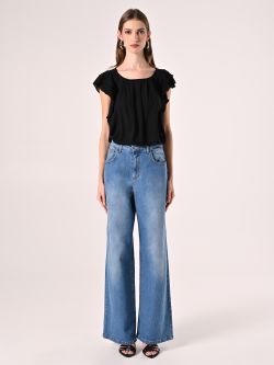 Bluse mit Flügelärmeln det_1