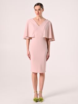 Tubino con Maniche ad Aletta Rosa Chiaro det_1