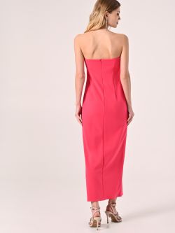Tubino Midi Fuxia in Scuba mano Crepe det_3