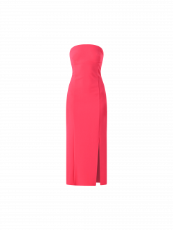 Tubino Midi Fuxia in Scuba mano Crepe det_4