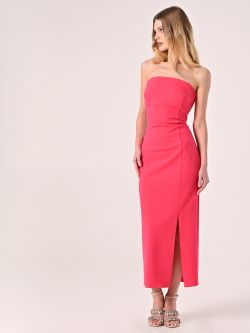 Tubino Midi Fuxia in Scuba mano Crepe in_i7
