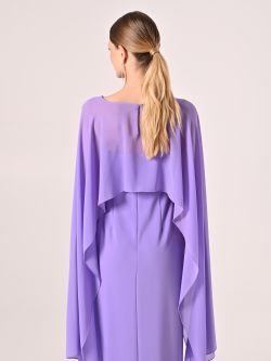 Coprispalle in Georgette Viola Lavanda det_3