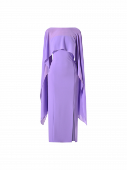 Coprispalle in Georgette Viola Lavanda det_4