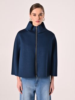 Blue Cape in Scuba Fabric det_2
