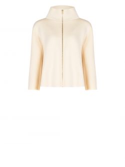Beige Cape in Scuba Fabric det_4