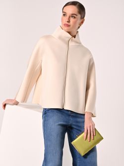 Beige Cape in Scuba Fabric sp_e1