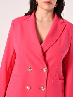 Curvy-Jacke in Fuchsia aus Scuba-Handkreppstoff in_i5