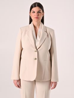 Curvy-Jacke in hellem Beige det_2