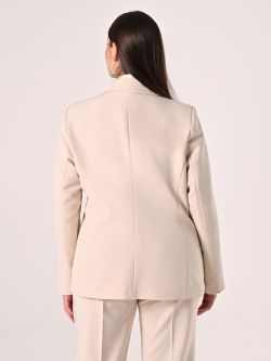 Curvy-Jacke in hellem Beige det_3