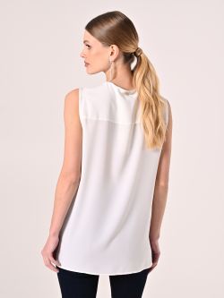Asymmetrische Bluse in Weiß det_3