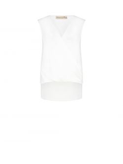 Asymmetrische Bluse in Weiß det_4