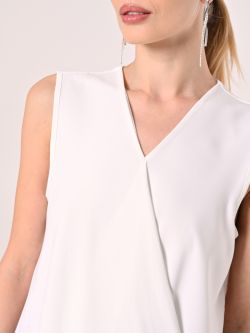 Asymmetrische Bluse in Weiß in_i5