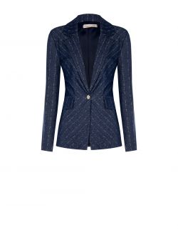 Pinstriped Denim Jacket det_4