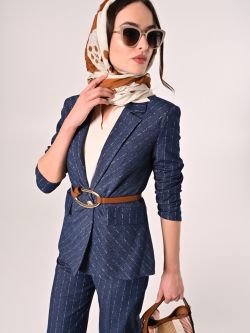 Pinstriped Denim Jacket sp_e1