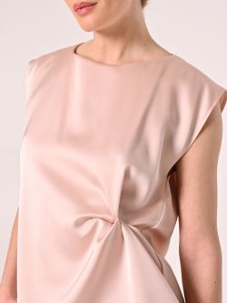 Ärmelloses Top aus Satin in Rosa in_i5