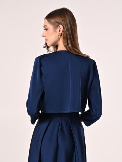 Coprispalle in Raso Blu det_3